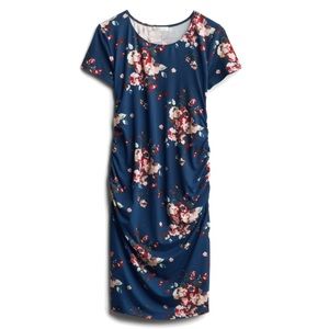 Hannah Maternity Fitted Short Sleeve Knit Dress